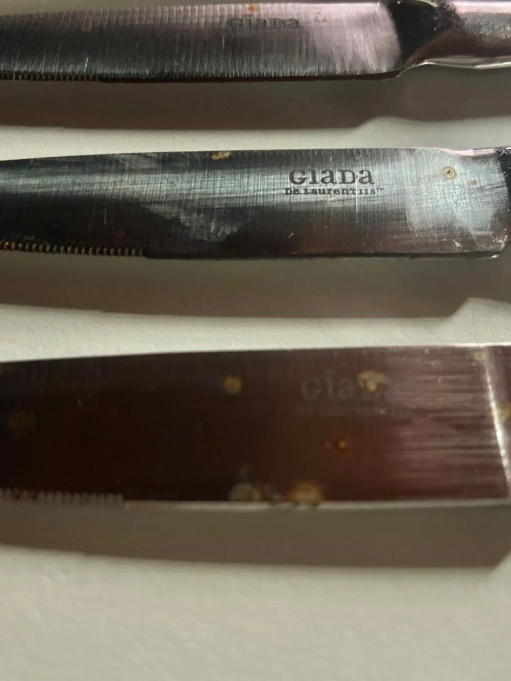 5 pc Giada De Laurentis Stainless Steel Steak Knives